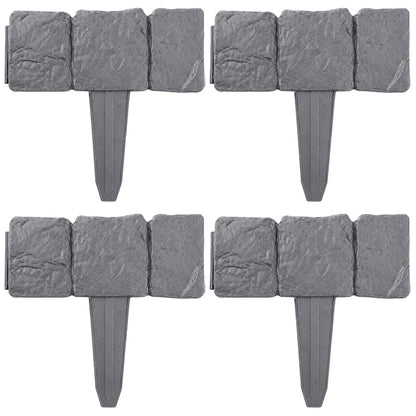 🌿✨ Stone-Look Edging Fence - Garden Edges That Stay Clean🏡♻️