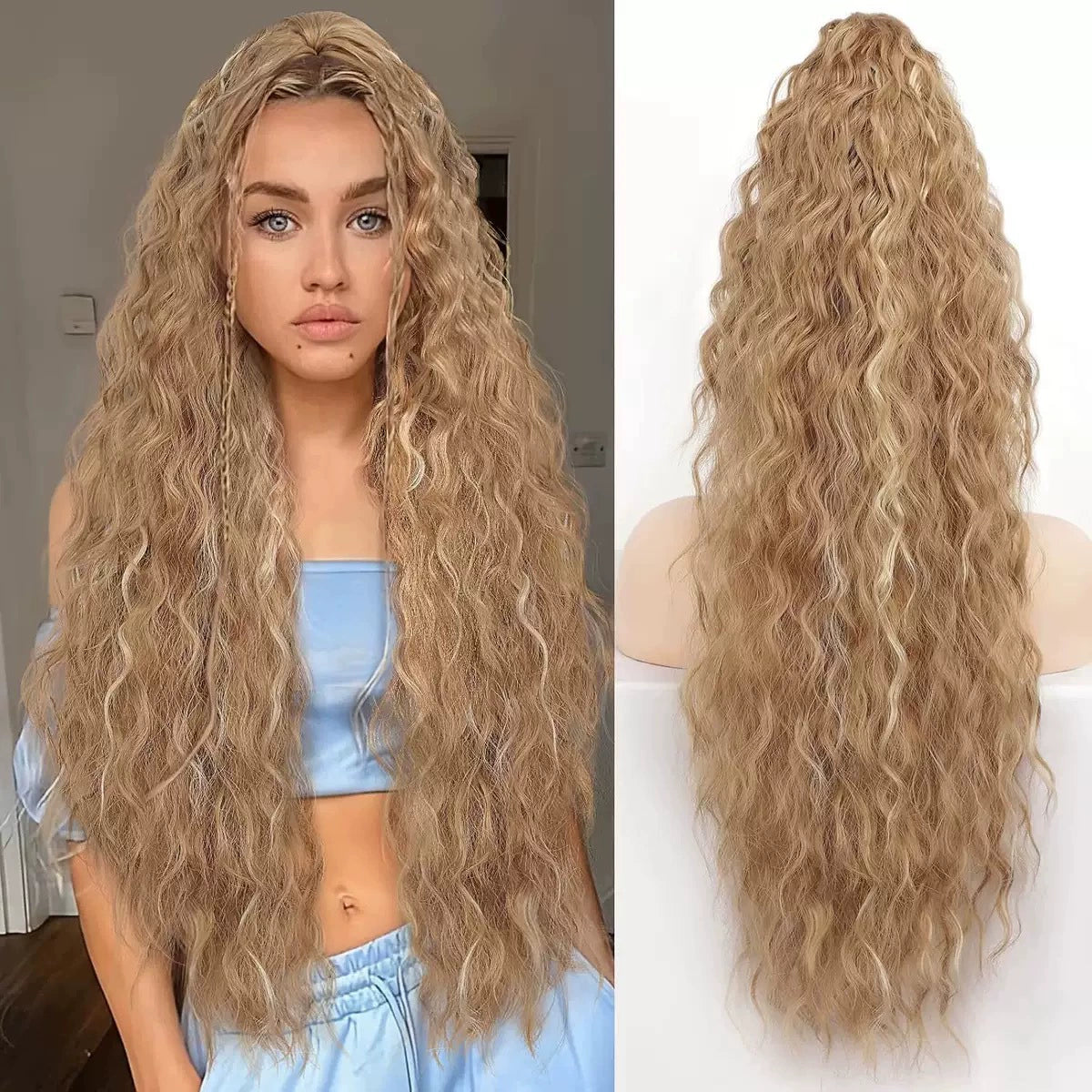 ❤️‍🔥2026 NEW IN ❤️‍🔥 NantSpider™ Curly Wavy Frizzy Hair Extension with Ponytail