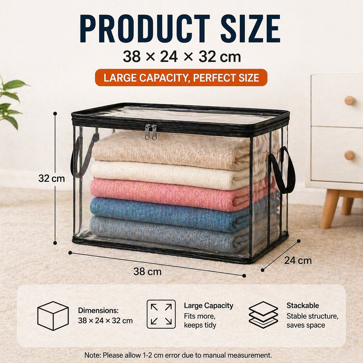 🔥LIMITED TIME 50% OFF📦Large Heavy-Duty Thick Plastic Clear Storage Bag for Clothes, Moving & Storage (Offer)