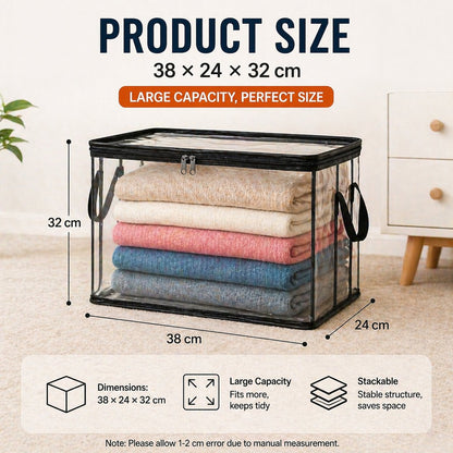 🔥LIMITED TIME 50% OFF📦Large Heavy-Duty Thick Plastic Clear Storage Bag for Clothes, Moving & Storage (Offer)