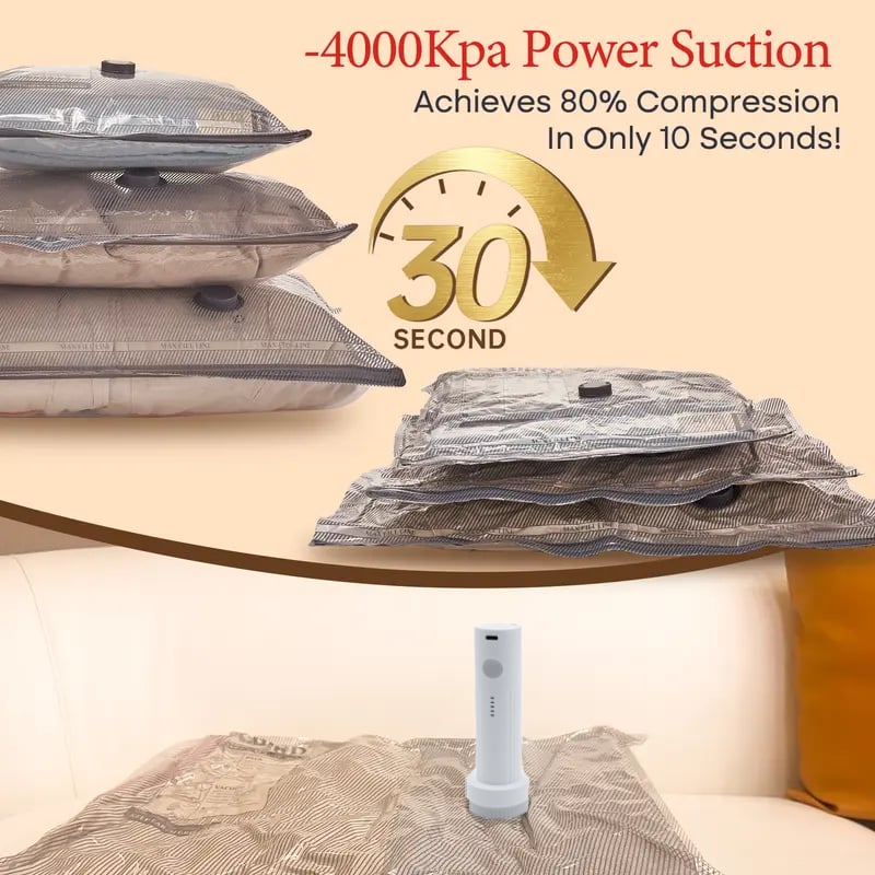 NantSpider™ Cordless Vacuum Compression Kit – Save Up To 80% Space