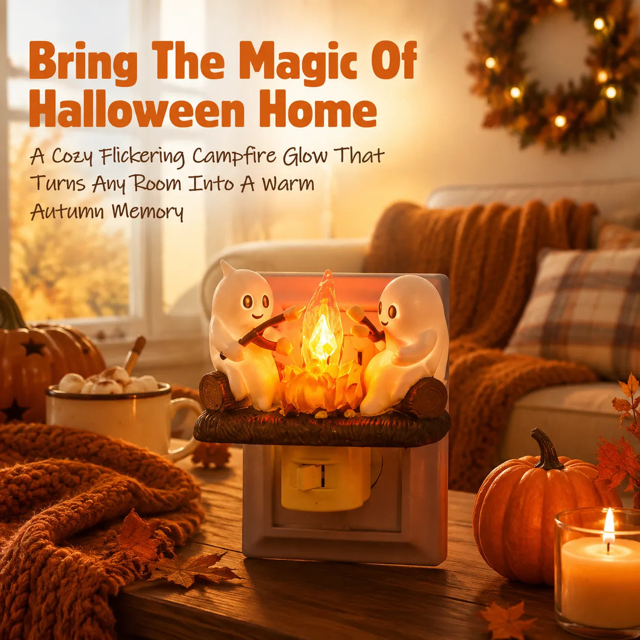 🎃 Ghost Campfire Halloween Night Light – Create A Cozy Magical Autumn Glow For Your Home-Last Day Sale-50% OFF🔥