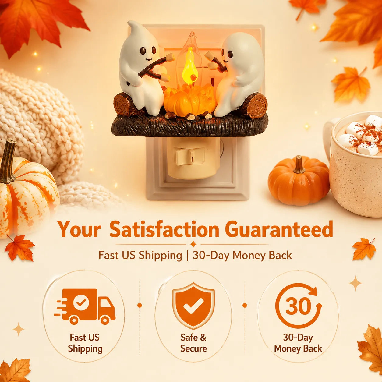 🎃 Ghost Campfire Halloween Night Light – Create A Cozy Magical Autumn Glow For Your Home-Last Day Sale-50% OFF🔥