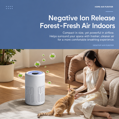 🌬️ 50% OFF! NantSpider™ Compact Air Purifier For Dust, Pet Hair & Odors