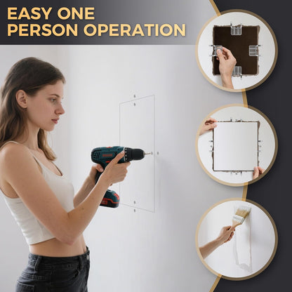 NantSpider™ DIY Drywall Repair Clips Kit - Fix Wall Holes Without Studs