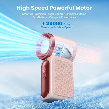 NantSpider™ Pocket-Sized Mini Jet Fan – 100-Speed Turbo Cooling