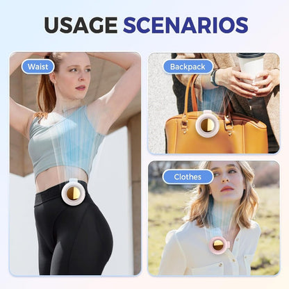 NantSpider™ Hands-Free Portable Clip-On Fan with 3 Speeds