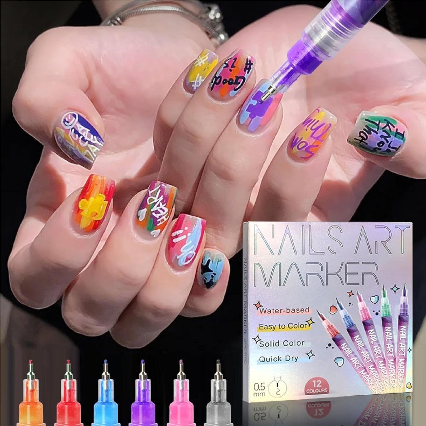 💅 NantSpider™ Salon-Style Nail Art Pen Set