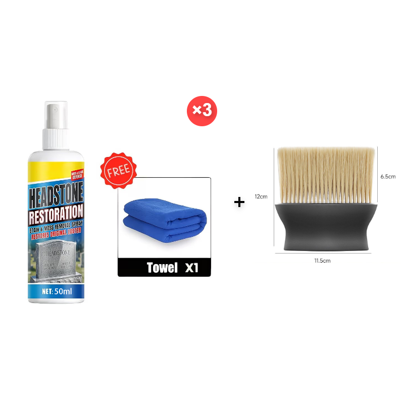 🪦 Headstone Cleaning Spray – Removes Moss, Algae & Outdoor Stains (Offer)
