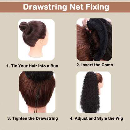 ❤️‍🔥2026 NEW IN ❤️‍🔥 NantSpider™ Curly Wavy Frizzy Hair Extension with Ponytail