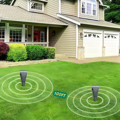 ☘️Solar Sonic Mole Repellent Stakes – Waterproof Ultrasonic Yard Pest Repeller (Offer)