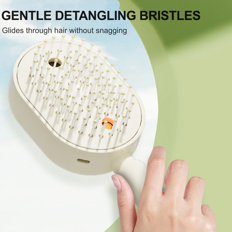 ✨ 50% OFF! NantSpider™ Mist Hair Smoothing Brush With Red Light Care