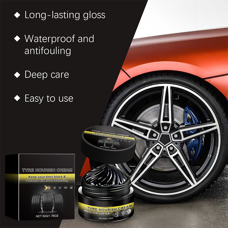 NantSpider™ Tire Shine Wax – Restore Deep Black Tires & Protect Against UV Damage