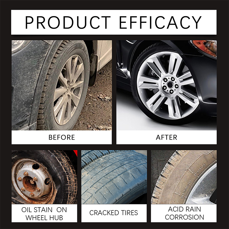 NantSpider™ Tire Shine Wax – Restore Deep Black Tires & Protect Against UV Damage