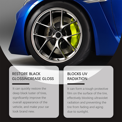 NantSpider™ Tire Shine Wax – Restore Deep Black Tires & Protect Against UV Damage
