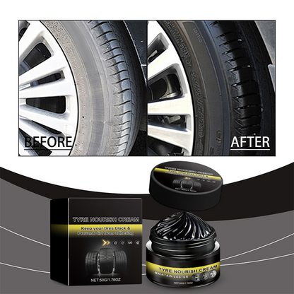 NantSpider™ Tire Shine Wax – Restore Deep Black Tires & Protect Against UV Damage