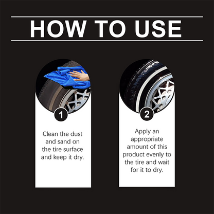 NantSpider™ Tire Shine Wax – Restore Deep Black Tires & Protect Against UV Damage