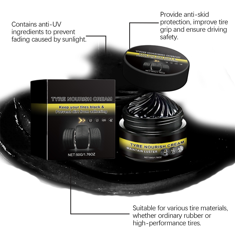 NantSpider™ Tire Shine Wax – Restore Deep Black Tires & Protect Against UV Damage