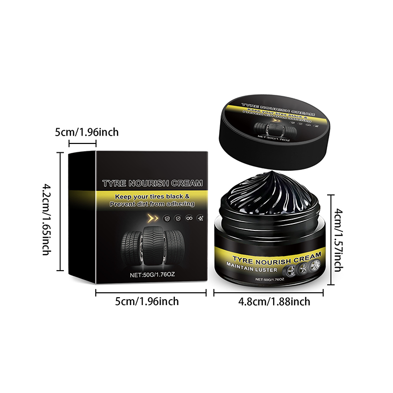 NantSpider™ Tire Shine Wax – Restore Deep Black Tires & Protect Against UV Damage