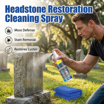 🪦 Headstone Cleaning Spray – Removes Moss, Algae & Outdoor Stains (Offer)