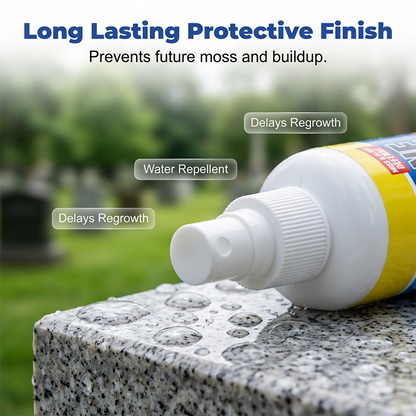🪦 Headstone Cleaning Spray – Removes Moss, Algae & Outdoor Stains (Offer)