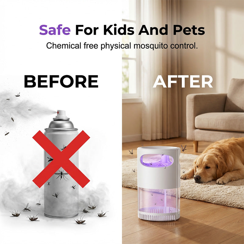 🥳50K+ SOLD! NantSpider™ UV Mosquito Killer Lamp – Quiet USB Bug Trap
