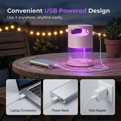 🥳50K+ SOLD! NantSpider™ UV Mosquito Killer Lamp – Quiet USB Bug Trap