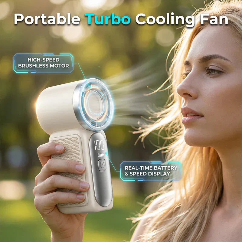 NantSpider™ Pocket-Sized Mini Jet Fan – 100-Speed Turbo Cooling