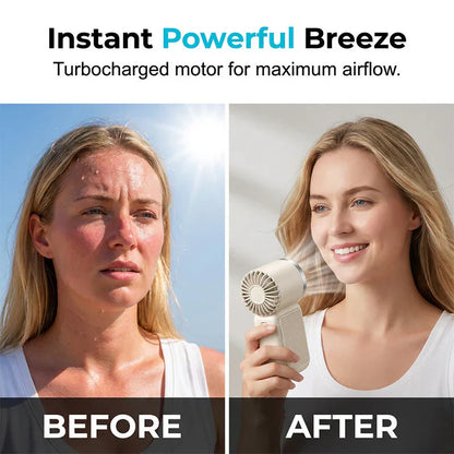 NantSpider™ Pocket-Sized Mini Jet Fan – 100-Speed Turbo Cooling