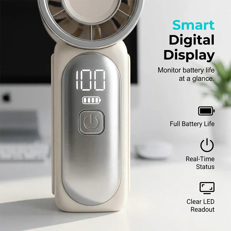 NantSpider™ Pocket-Sized Mini Jet Fan – 100-Speed Turbo Cooling