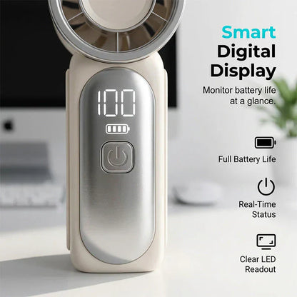 NantSpider™ Pocket-Sized Mini Jet Fan – 100-Speed Turbo Cooling