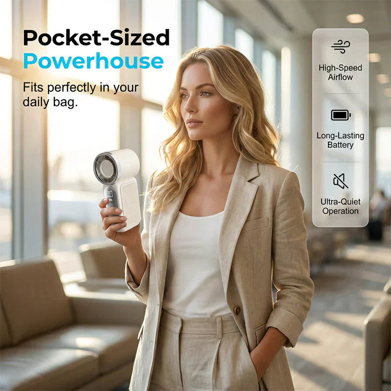 NantSpider™ Pocket-Sized Mini Jet Fan – 100-Speed Turbo Cooling
