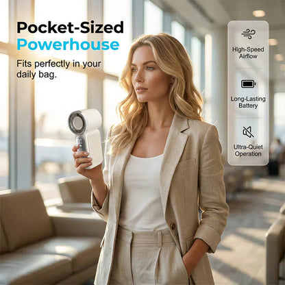 NantSpider™ Pocket-Sized Mini Jet Fan – 100-Speed Turbo Cooling