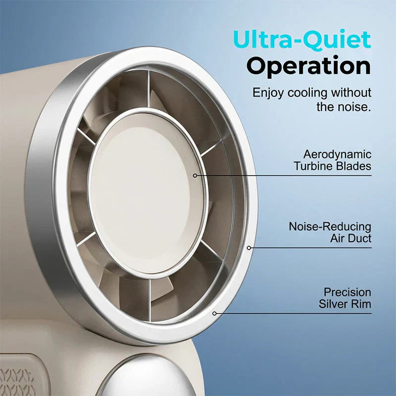 NantSpider™ Pocket-Sized Mini Jet Fan – 100-Speed Turbo Cooling