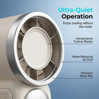 NantSpider™ Pocket-Sized Mini Jet Fan – 100-Speed Turbo Cooling