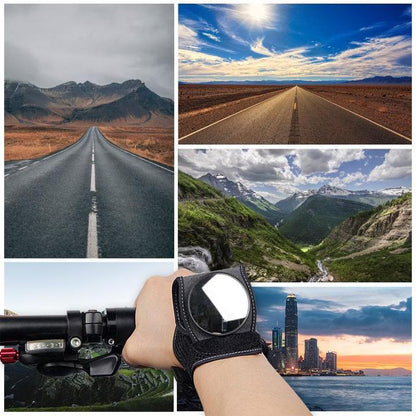🔥 40% OFF Today | Wrist Rearview Cycling Mirror – See Behind You Fast🚴