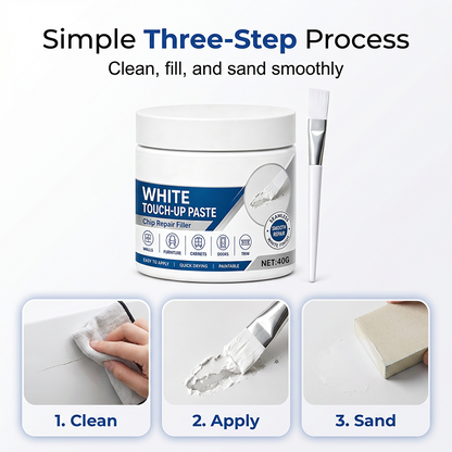 Martie™ White Furniture Touch-Up Paste with Brush (Offer)