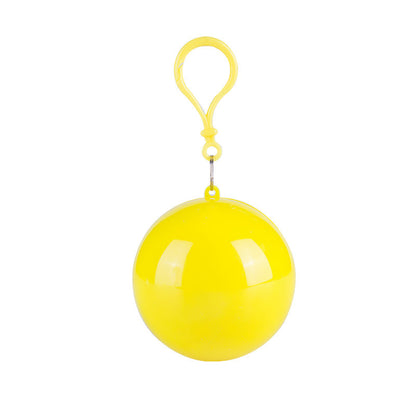 Portable Emergency Raincoat Ball Keychain